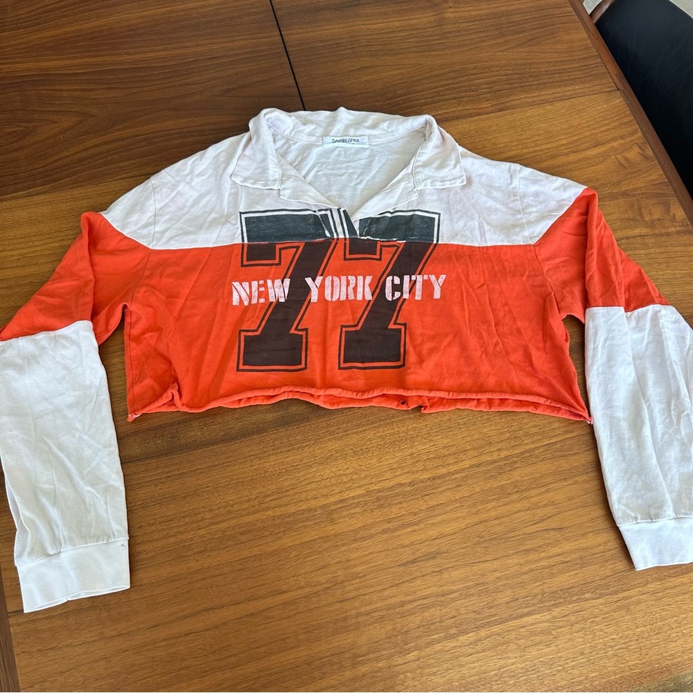 Daydreamer for Free People Cropped Long Sleeve Shirt